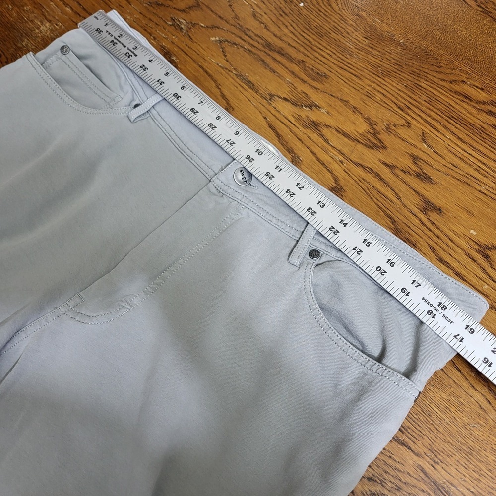 Swet Tailor Duo Pants Men's 38x32 Gray Stretch Golf Comfort Performance 5 Pocket - Picture 5 of 9